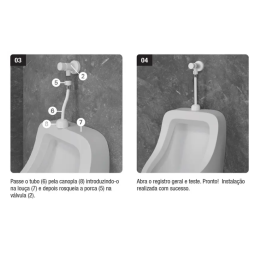 Válvula Mictório Descarga Temporizada em ABS Cromado Censi